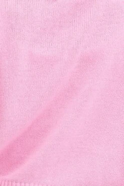 Pink Knit Cardigan Long Sleeve Crop -Women Clothing Shop KN2297 12PB PINK 6