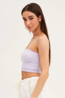 Multi Colour Seamless Bandeau Top -Women Clothing Shop bandeau multi colour seamless bandeau top 33126729580737