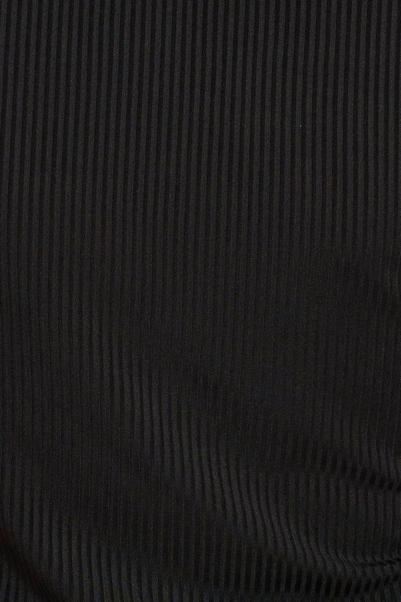 Black Crop Cardigan Short Sleeve Tie Front 8 Black Crop Cardigan Short Sleeve Tie Front - Image 6