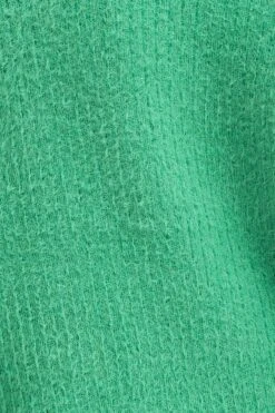 Green Knit Cardigan Long Sleeve Crop V-Neck -Women Clothing Shop basic cardigan green knit cardigan long sleeve crop v neck 32965133861057