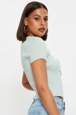 Green Short Sleeve Tie Up Cardigan -Women Clothing Shop basic cardigan green short sleeve tie up cardigan 32965158502593