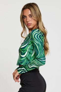 Print Crop Cardigan Long Sleeve Round Neck -Women Clothing Shop basic cardigan print crop cardigan long sleeve round neck 32965166137537