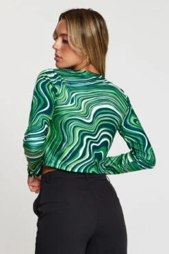 Print Crop Cardigan Long Sleeve Round Neck -Women Clothing Shop basic cardigan print crop cardigan long sleeve round neck 32965166170305