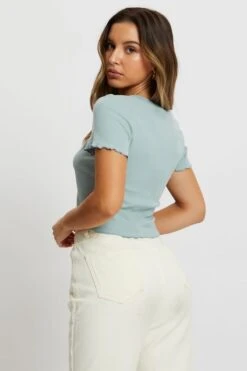 Green Rib Short Sleeve Cardigan -Women Clothing Shop basic cardigan yellow rib short sleeve cardigan 32887839260865