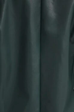 Green Faux Leather Jacket Long Sleeve -Women Clothing Shop blazer green faux leather jacket long sleeve 32966634602689