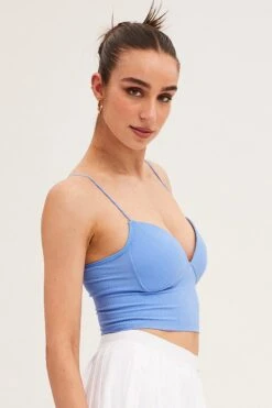 Blue Bralette Seamless -Women Clothing Shop bralette blue bralette seamless 33263813558465