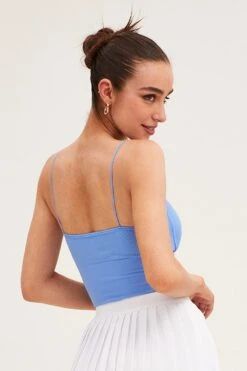 Blue Bralette Seamless -Women Clothing Shop bralette blue bralette seamless 33263813591233