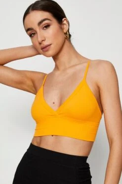 Brown Bralette Top Seamless -Women Clothing Shop bralette brown bralette top seamless 32964825350337