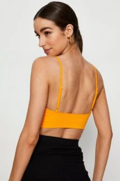 Brown Bralette Top Seamless -Women Clothing Shop bralette brown bralette top seamless 32964825415873