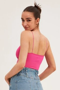 Pink Bralette Seamless -Women Clothing Shop bralette pink bralette seamless 33263820308673