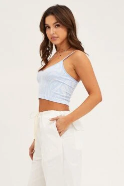 Print Singlet Top Seamless -Women Clothing Shop bralette print singlet top seamless 33006679883969