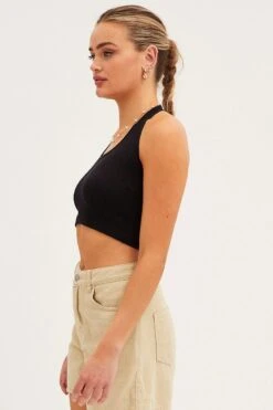 Black Halter Top Round Neck Seamless -Women Clothing Shop bralette purple halter top round neck seamless 33126732333249