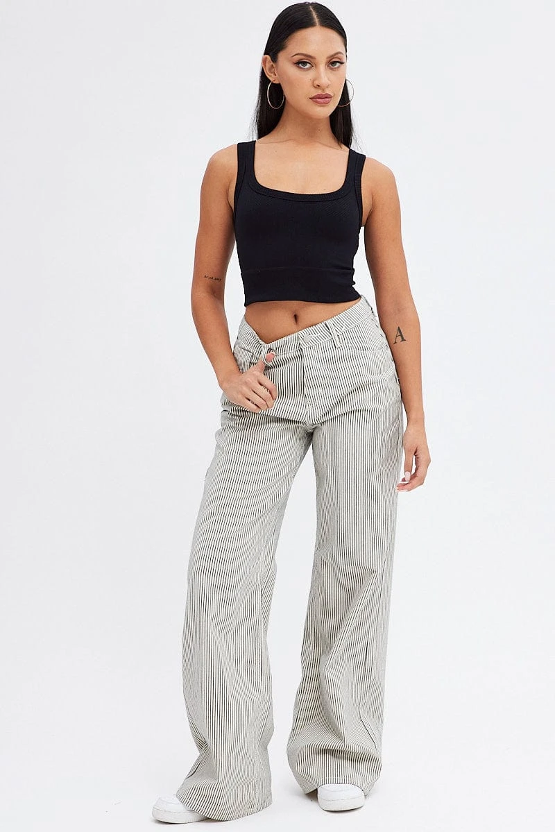 Black Bralette Seamless Rib 4 Black Bralette Seamless Rib - Image 2