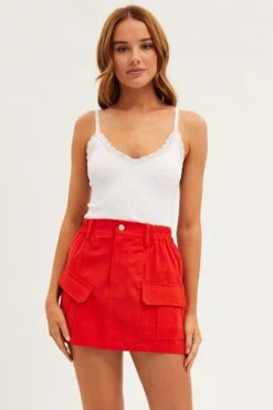 White Top Seamless Lace Trim