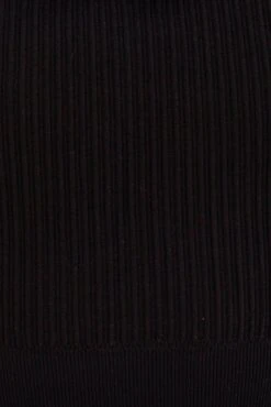 Black Singlet Top Square Neck Seamless -Women Clothing Shop bs1691 84j black 6