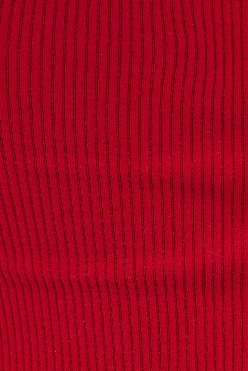 Red Bodysuit Scoop Neck Seamless 9 Red Bodysuit Scoop Neck Seamless - Image 7