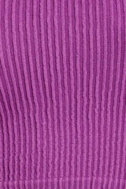 Purple Singlet Top Seamless -Women Clothing Shop bs1916 39j magenta 6