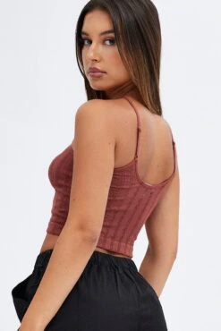 Red Singlet Top Seamless -Women Clothing Shop bs2044 39jb red 5