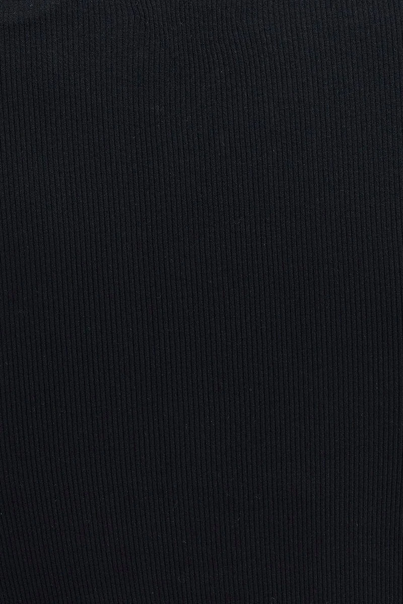 Black Top Long Sleeve Roll Up Neck Seamless 8 Black Top Long Sleeve Roll Up Neck Seamless - Image 6