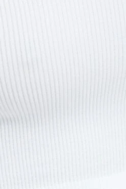 White Top Long Sleeve Scoop Neck Seamless -Women Clothing Shop bs2075 84j white 6