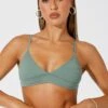 Green Bralette Seamless -Women Clothing Shop bs2140 39j wash khaki 1