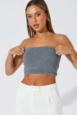 Black Bandeau Top Seamless 10 Black Bandeau Top Seamless -Women Clothing Shop bs2331 84j wash black 3