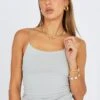 Grey Singlet Top Round Neck Supersoft -Women Clothing Shop bs2341 84j grey 1