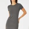 Grey Supersoft Dress Short Sleeve Crew Neck