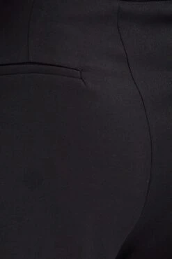 Black Straight Leg Pants High Rise Tailored Lace Up -Women Clothing Shop bt0051 35cb black 6