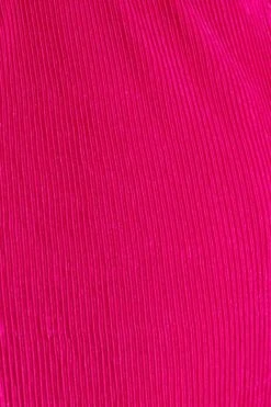 Pink Plisse Pants -Women Clothing Shop bt12595x f4 hot pink 6
