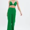 Green High Waist Pants -Women Clothing Shop bt13356x f3 green 1