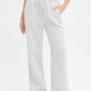 Grey Wide Leg Track Pants High Rise -Women Clothing Shop bt2372 84pb grey marle 1