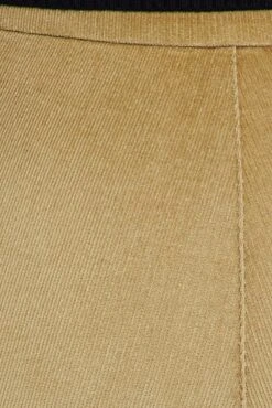 Camel Flare Leg Pants High Rise Corduroy -Women Clothing Shop bt2859 38p beige 6