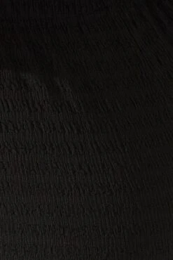 Black Flare Leg Pants Textured Jersey -Women Clothing Shop bt3081 81p black 6