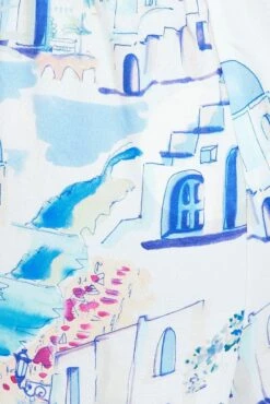 Blue Print Wide Leg Pants High Rise 13 Blue Print Wide Leg Pants High Rise -Women Clothing Shop bt3524x 36pb print 6