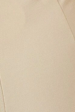 Beige Slim Pants High Rise Workwear -Women Clothing Shop bt3612 43pb beige 6