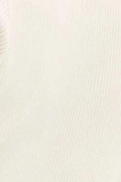 White Short Sleeve Rib Cardigan -Women Clothing Shop ck12780 f white 6