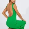 Green Supersoft Bodycon Dress Open Back 1 Green Supersoft Bodycon Dress Open Back -Women Clothing Shop dd3736 84pb green 1