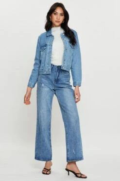 Blue Demin Jacket Long Sleeve 8 Blue Demin Jacket Long Sleeve -Women Clothing Shop denim jacket blue demin jacket long sleeve 33007084765377