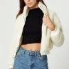 White Faux Fur Jacket Long Sleeve Oversized -Women Clothing Shop faux fur jacket white faux fur jacket long sleeve oversized 33007084568769