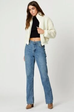 Women Clothing Shop -Women Clothing Shop faux fur jacket white faux fur jacket long sleeve oversized 33007084601537