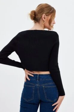 Black Knit Cardigan Long Sleeve 12 Black Knit Cardigan Long Sleeve -Women Clothing Shop fitted cardigan black knit cardigan long sleeve 33580415516865