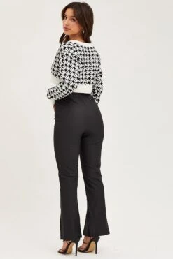Black Flare Pants High Rise -Women Clothing Shop flare black flare pants high rise 32964953178305