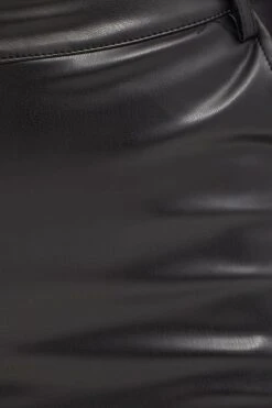 Black Flare Pants High Rise Faux Leather -Women Clothing Shop flare black flare pants high rise faux leather 32965009113281