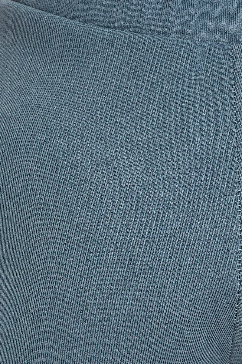 Blue Flare Pants High Rise 8 Blue Flare Pants High Rise - Image 6