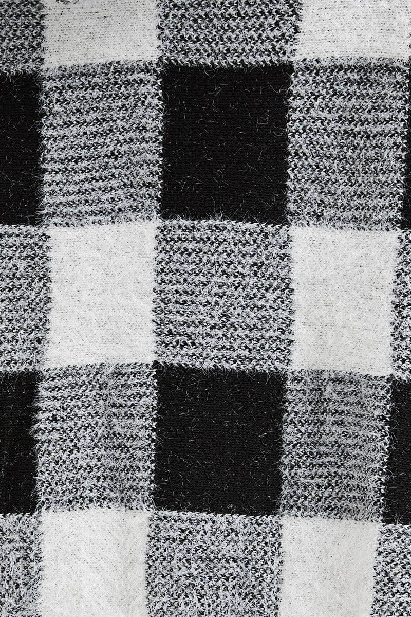 Mono Print Knit Cardigan Long Sleeve Longline 8 Mono Print Knit Cardigan Long Sleeve Longline - Image 6