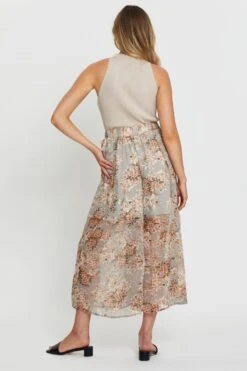 Print Belted Pants High Waist -Women Clothing Shop hw culotte print belted pants high waist 33006686634177