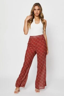 Print Pants Flare Leg -Women Clothing Shop hw wide leg pant print pants flare leg 32964969038017