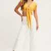 White Cropped Pants Wide Leg High Waist -Women Clothing Shop hw wide leg pant white cropped pants wide leg high waist 32964978671809