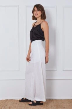 White Wide Leg Pants High Waist -Women Clothing Shop hw wide leg pant white wide leg pants high waist 32964715446465